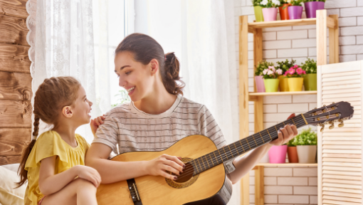 Mutter, Kind, Gitarre